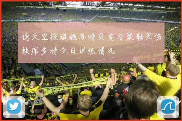 德天空报道施洛特贝克与聚勒因伤缺席多特今日训练情况