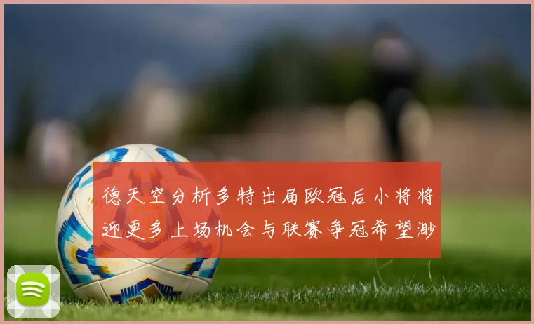 德天空分析多特出局欧冠后小将将迎更多上场机会与联赛争冠希望渺茫